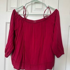 Old Navy Women's Red Off-Shoulder Blouse